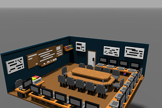 Модель в стиле Voxel