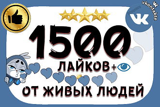 +1500 Просмотров на пост ВК