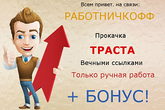 Прокачка траста - 15 вечными ссылками (ТИЦ). Только ручная работа