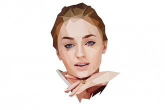 Создам ваш портрет в технике low poly