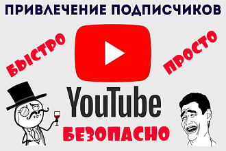 Подписчики на канал YouTube + бонус