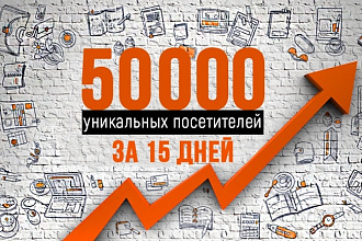 50000 уникальных посетителей за 15 дней