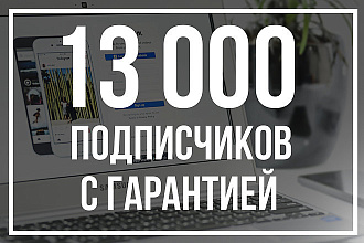 13000 подписчиков в instagram с гарантией