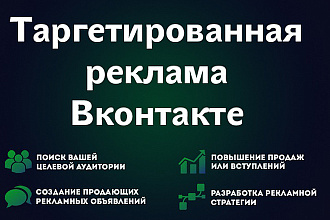 Настрою таргетированную рекламу в ВК