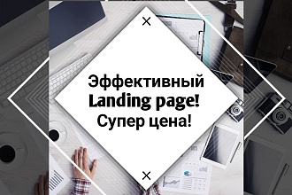 Эффективный, продающий лэндинг с индивидуальным дизайном