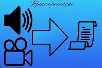 Транскрибация аудио и видео в текст в файле Word. 30 мин