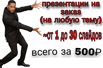 Сделаю презентация на любую тему