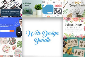 Набор для веб дизайнера Web Design Mega Bundle уникальная сборка