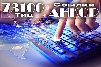 10 ссылок Тиц 73100 и выше. Все анкор