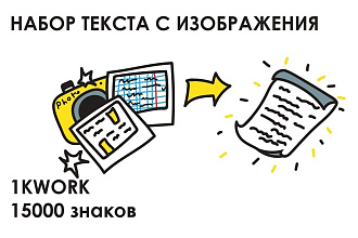 Набор текста с изображений - фото, сканы, рукописный текст, pdf-файлы