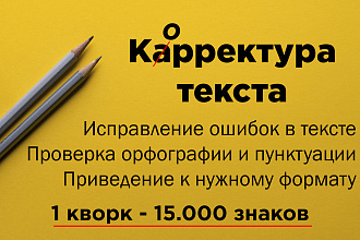 Корректура текста. Проверка на ошибки. Качественно и в срок