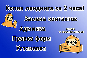 Сделаю копию лендинга или сайта + правки