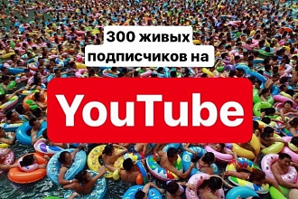 300 подписчиков на You Tube канал