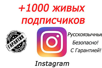 1000 подписчиков в instagram c гарантией высшего качества