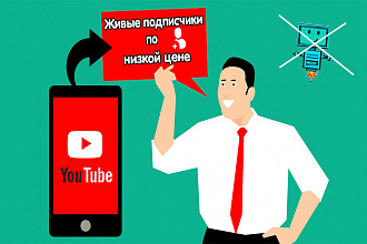 250 - живых подписчиков на YouTube