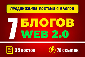7 жирных ссылок с блогов WEB 2.0. Продвижение сайта постами с Блогов