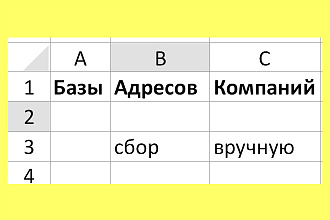 Сбор баз контактов из открытых источников вручную