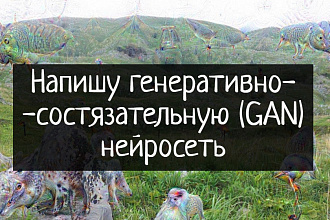 Напишу генеративно-состязательную нейросеть