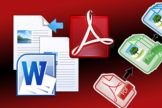 Конвертация PDF в TXT, DOC, XLS, JPEG, PNG. Корректура PDF
