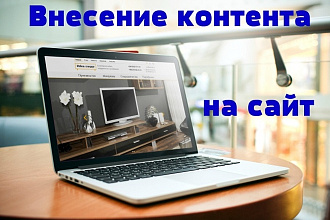 Добавление контента на сайт