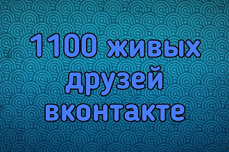 1100 друзей vk для продвижения