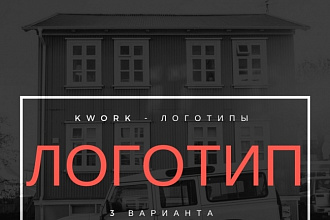 Создание качественного логотипа в 3-х вариантах за 24 часа
