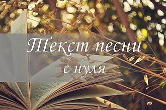 Текст песни с нуля