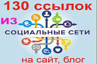 130 ссылок из соц сетей
