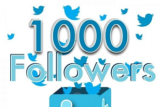 1000 живых подписчиков в Twitter. Читатели в Твитер