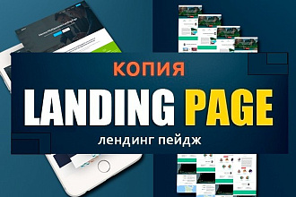 Скопирую landing page