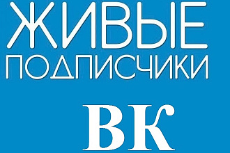 400 живых подписчиков - раскрутка группы Вконтакте