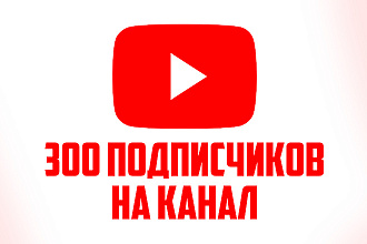 300 подписчиков на канал Ютуб