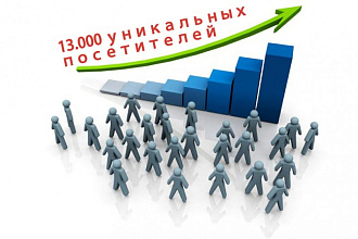 Приведу 13000 уникальных посетителей на Ваш сайт за 1-3 недели