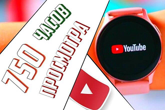 750 часов просмотра на ваш YouTube канал