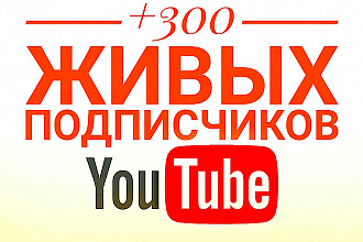 300 подписчиков на Youtube канал