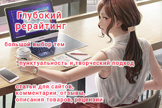 Сделаю рерайт двух статей