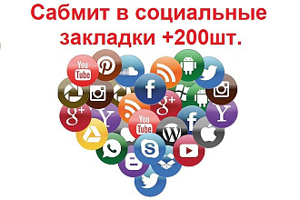 Продвижение сайта - сабмит в социальные закладки