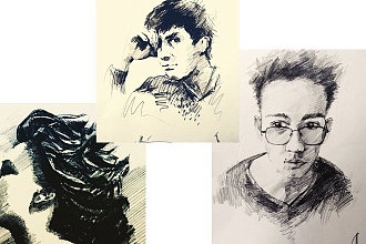 Портрет, рисунок, графика