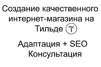 Качественный интернет-магазин на Тильде