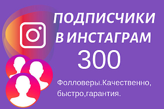 Приведу 300 подписчиков в инстаграмм