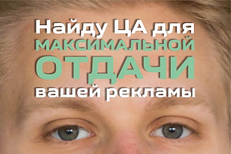 Найду ЦА для максимальной отдачи вашей рекламы
