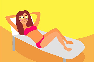 Разработка персонажа Flat стиль