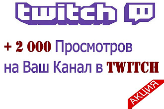 2 000 Просмотров в Twitch