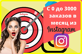 Приведу с 0 до 3000 заказов в месяц из Instagram для вашего бизнеса