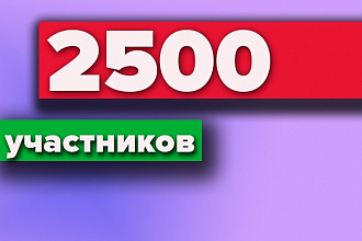 2500 участников на страницу ВКонтакте