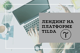 Лендинг на платформе Тильда с индивидуальным дизайном, Zero Block