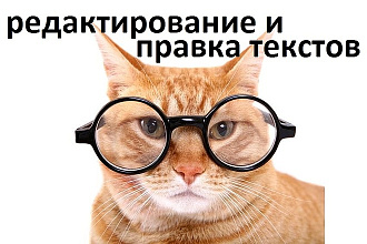 Редактирование и корректура, проверка текстов на русском и английском