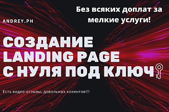 Создам Landing на Wordpress с индивидуальным дизайном под ключ
