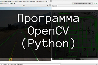 Напишу программу на Python с использованием библиотеки OpenCV