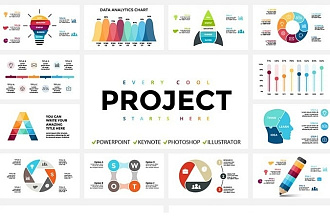 1000 комплектов инфографических шаблонов